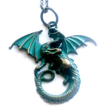  Patina Dragon Necklace