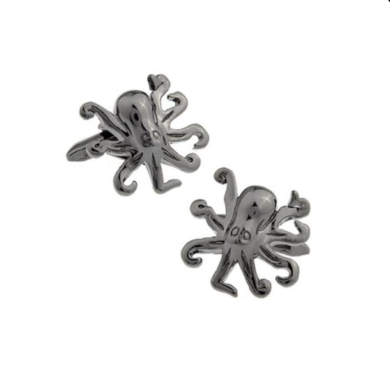 Pewter Octopus Cuff Links