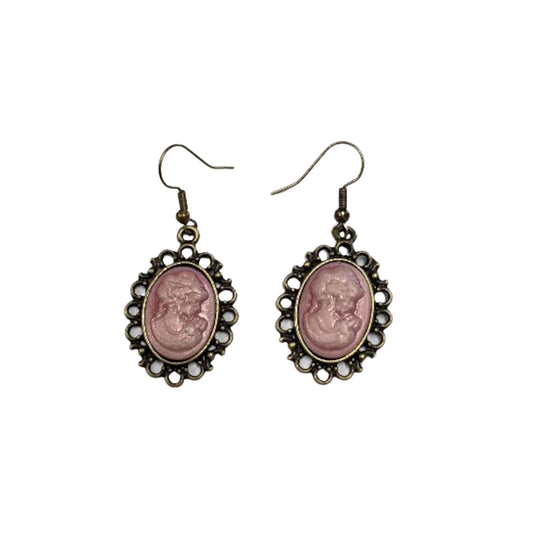 Cameo Dangles - Pink
