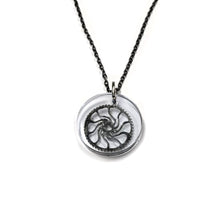  Pinwheel Gear Resin Necklace