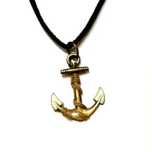  White Tipped Anchor Necklace