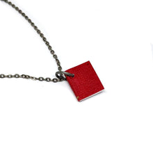  Mini Red Journal Book Necklace
