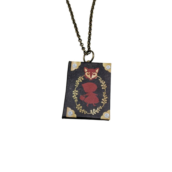 Mini Red Riding Hood Book Necklace