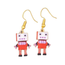  Red Robot Dangles