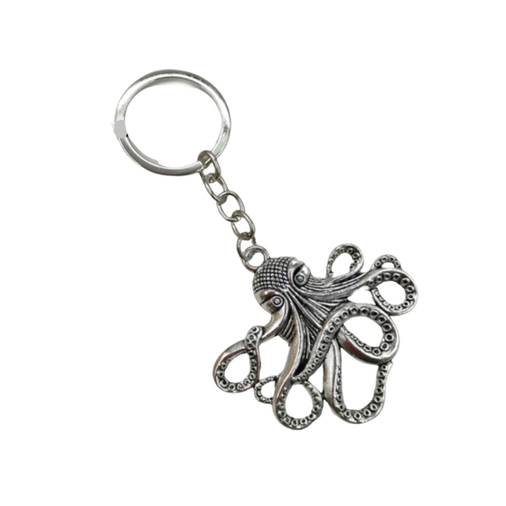 Octopus Key Chain-Silver