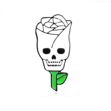  Skull Rose Tack Pin