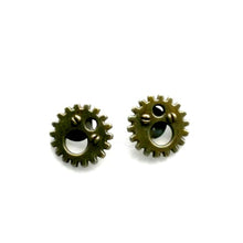  Gear Stud Earrings Brass