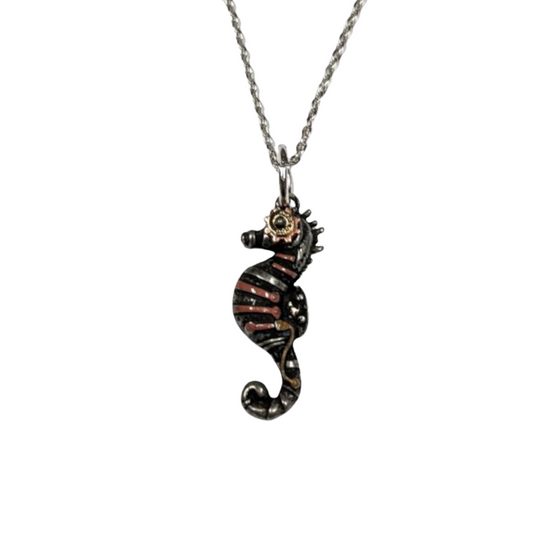Steampunk Seahorse Necklace