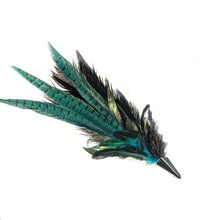  Turquoise Feather Plume Hat Pin